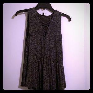 Lace up tank